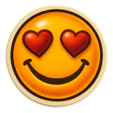 Remove the background and make it transparent while keeping the emoji style and expression unchanged in retro stickers style. sticker