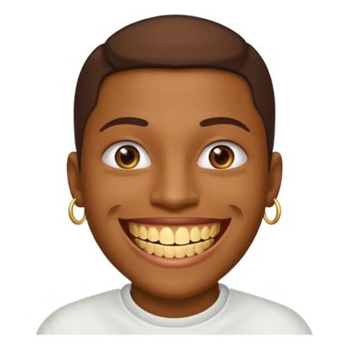 Smile with grillz sticker