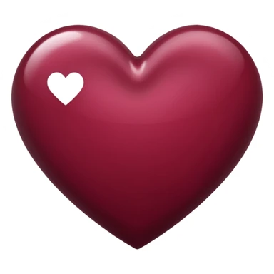 Cœur bordeaux sticker