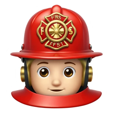 fireman hat sticker