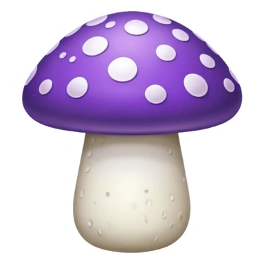 cogumelo roxo e branco sticker