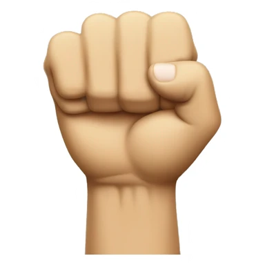 Trump with fist in the air  sticker