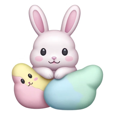  peeps candy bunnie sticker