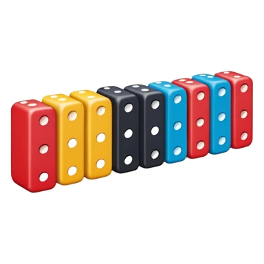 colorful Domino pieces sticker
