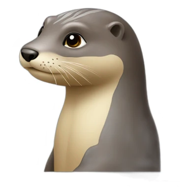 loutre faisant des échecs sticker