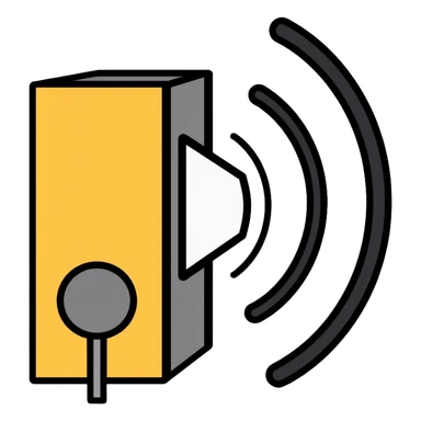 multicolored soundproofing sheets in yellow, white, black and gray with wavy pattern sticker