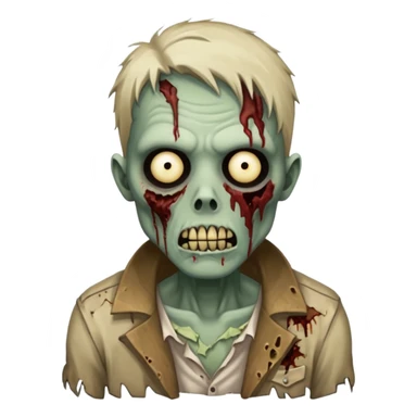 detailed zombie sticker