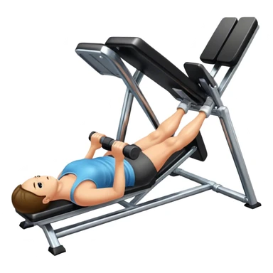 lying-down leg-press sticker
