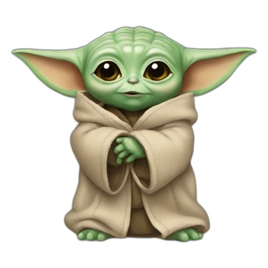 baby yoda at university sticker