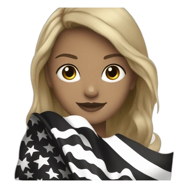 Hermine flag Brittany black and white sticker