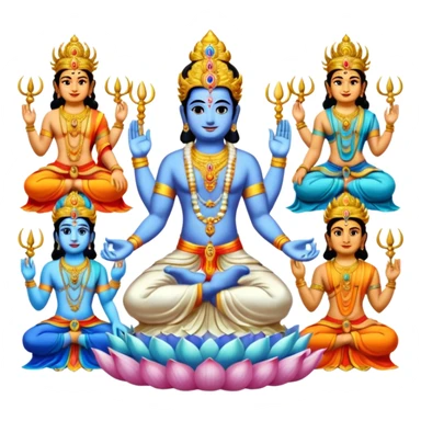 combined form of Bhagwan Vishnu 10 avatars. sticker