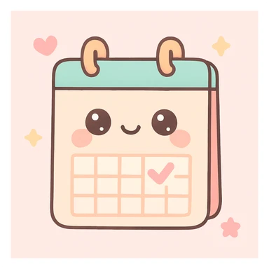 Schedule clear sticker