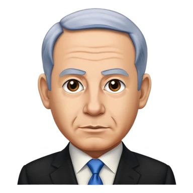 benjamin netanyau as a dictator sticker