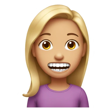 Girl lost tooth sticker