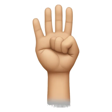 create a serbian 3 finger sign sticker