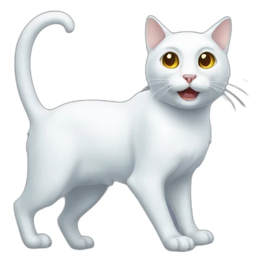 ghost cat sticker
