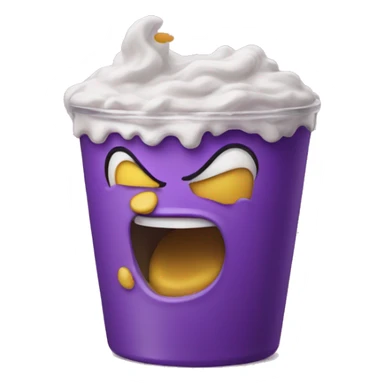Grimace shake sticker