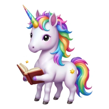 Unicorns read book
A full body of little majestic unicorn with rainbow mane holding an open book with magic sparks.












 sticker