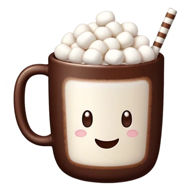 cocoa with tiny marshmallows sticker