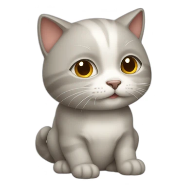 Un petit chat qui rougit sticker