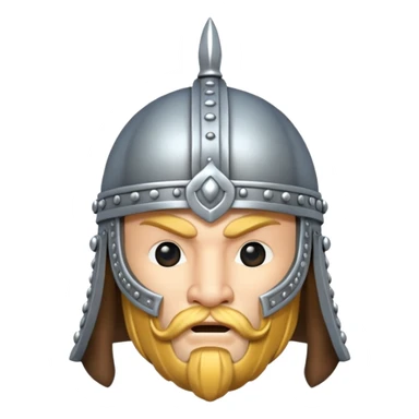 viking helmet in the air sticker