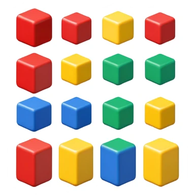  pixel art in 8bits smal blocks sticker