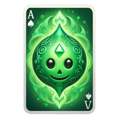 life elemental orb in playing card sticker