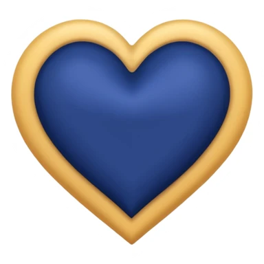 heart with a velvet indigo center sticker