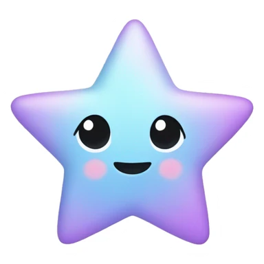 Pastel cute star sticker