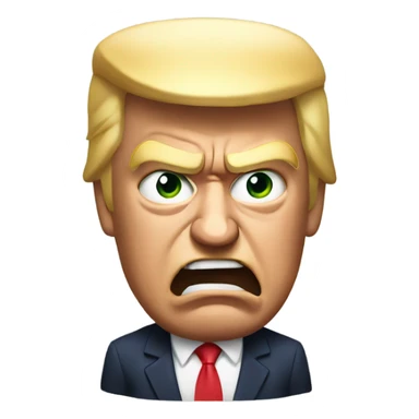 Donald Trump  angry sticker