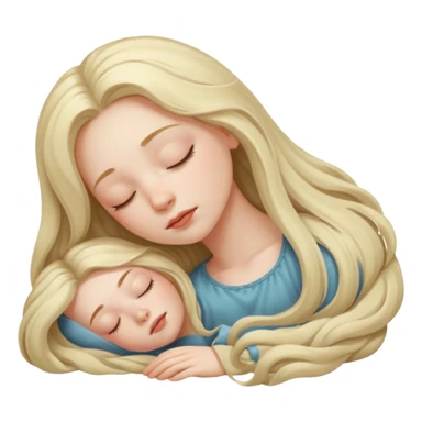 girl sleeping sticker