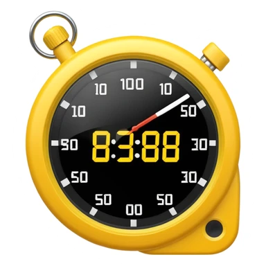 yellow Stopwatche sticker