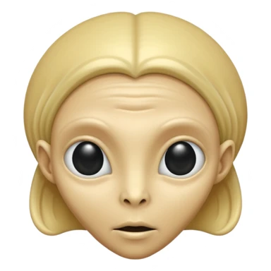 ALIEN WITH BLONDE sticker