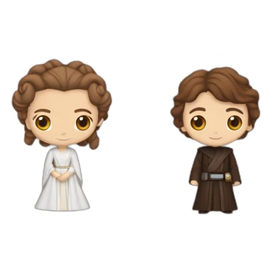 Anakin Skywalker et Padmé sticker