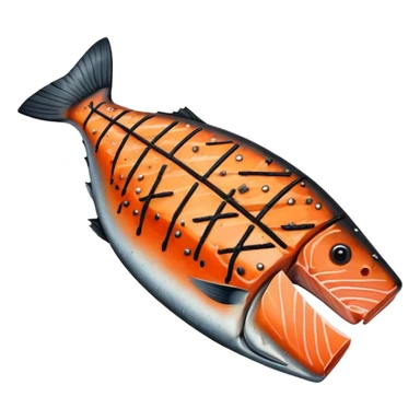 Blackened Ora king salmon  sticker