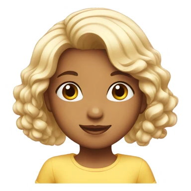 young little girl birthday sticker