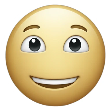 white woodle smiling sticker