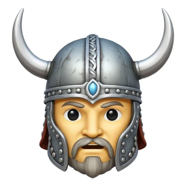 viking helmet in the air sticker