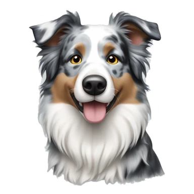 Blue Merle Border Collie  sticker