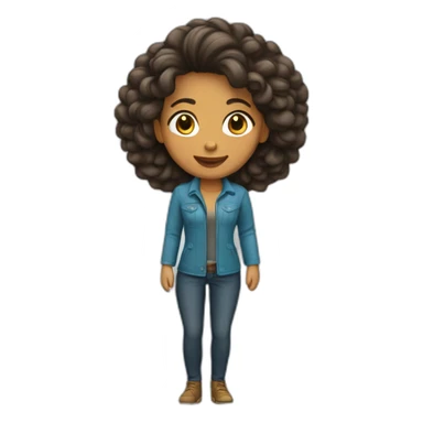 Mujer de pelo colorado sticker