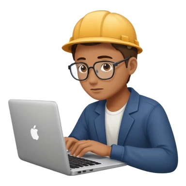 person working working on a laptop sticker