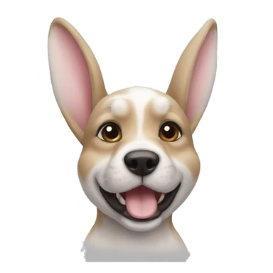 Lapin X chien  sticker