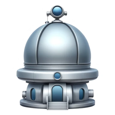 High-altitude observatory surrounded by clouds sticker