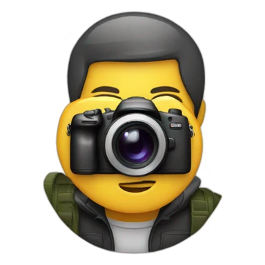Photographer with camera sticker