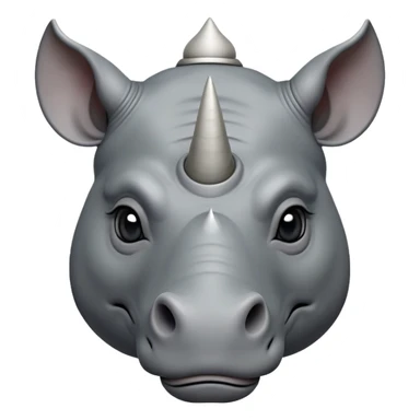 cinematic-noble--rhinoceros-portrait-emoji,slate-grey-hide--poised-and-regal,-with-a-massive,-powerful-build-and-a-thick, -deep-set-soulful-piercing-eyes,-simplified-yet-sharp-and-sophisticated-features,-highly-detailed,-large-black-eyes, zoomed out showing shoulders, large white horn  sticker