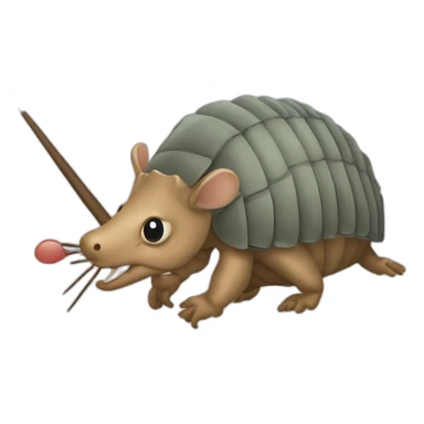 armadillo a fisching-rod sticker