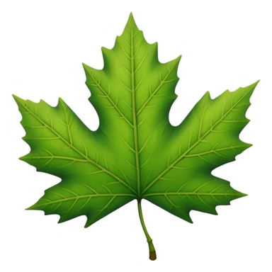 a single leaf sticker