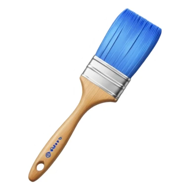 art blue paint brush  sticker