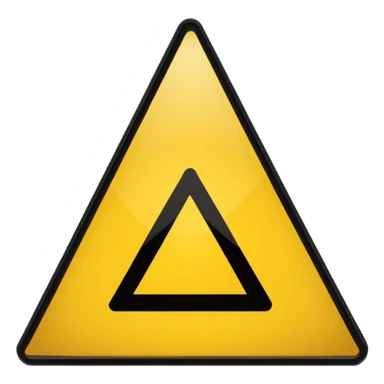 Caution Sign – yellow triangle, Subway Sign. sticker