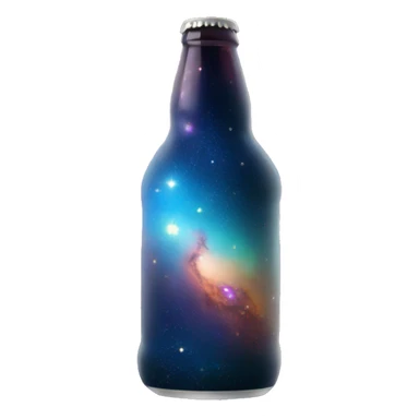 Beer full of galaxy nebula sticker